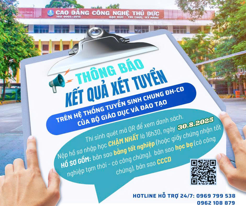 THÔNG BÁO KẾT QUẢ XÉT TUYỂN 2025